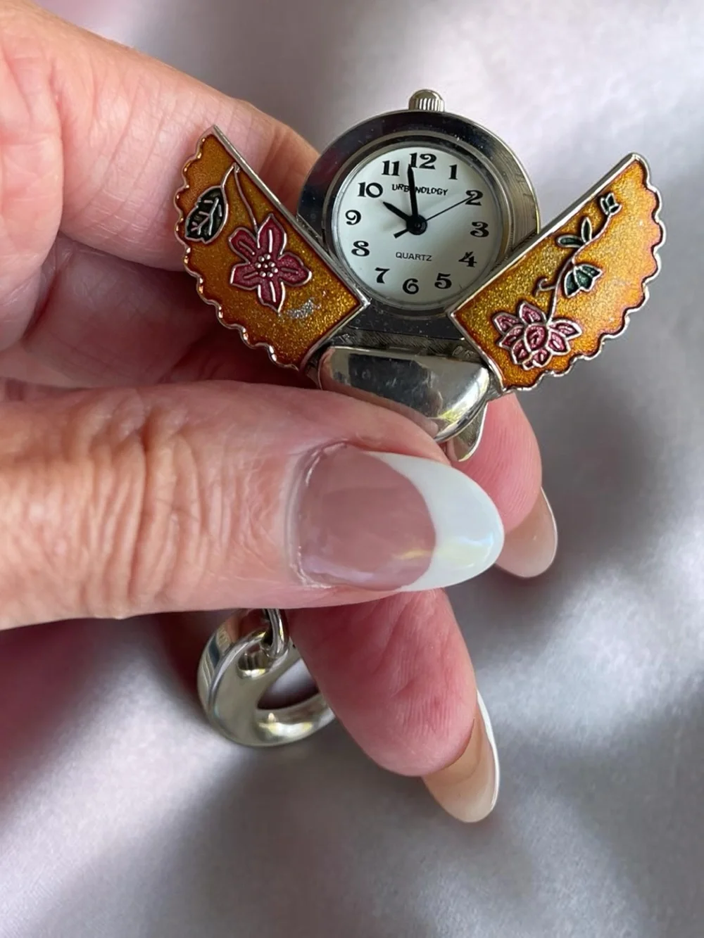 Urbanology Ladybug Pocket Watch Keychain Working Watch New Battery